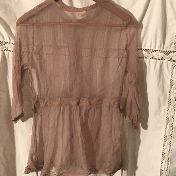 Taupe Boho Blouse - Picture 8 of 9